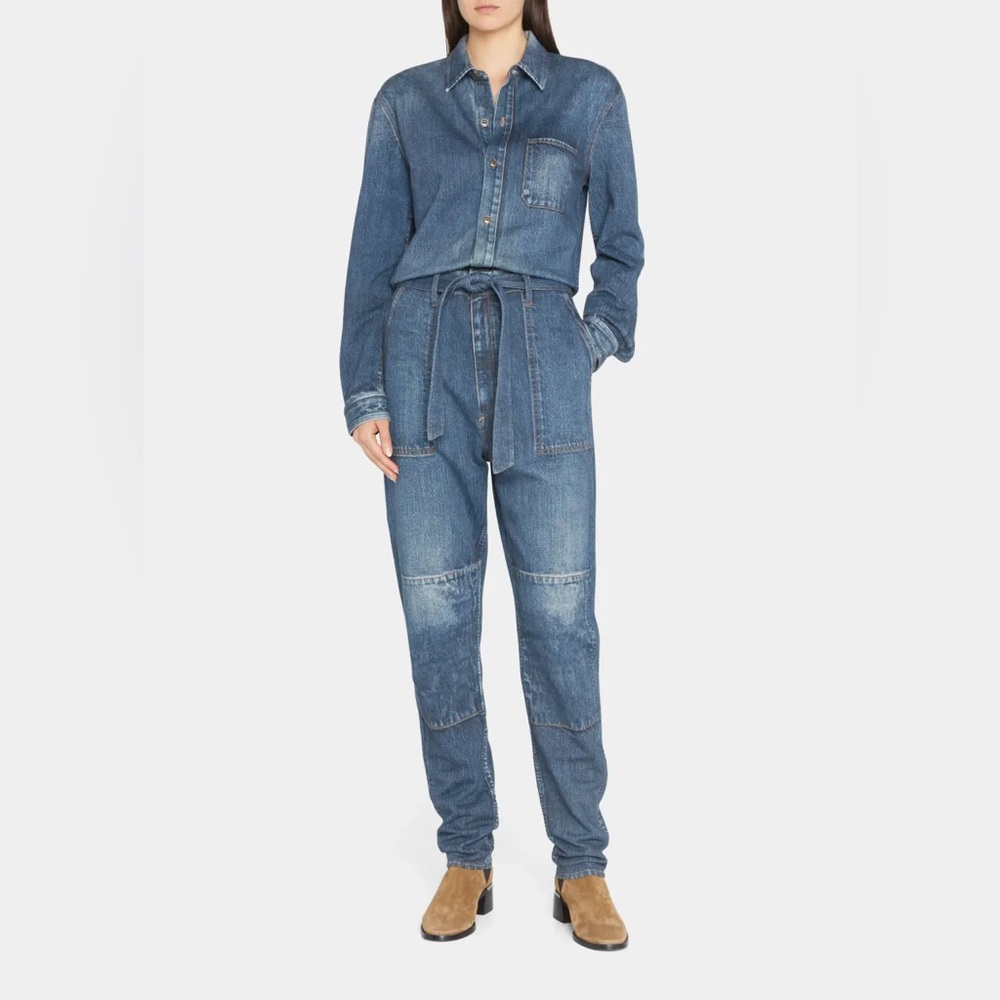 New! Rag & Bone Miramar Printed French Cotton-terry Jumpsuit  💙 XS - Picture 3 of 11